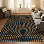 Lahome Modern Rainbow Easy Jute Carpet, Washable 5x7 Area Rugs - Image 7