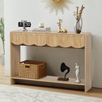 ORRD Console Table with Drawers, Mid-Century 43 Inches Narrow Entryway Table by ORRD