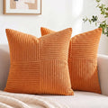 Fancy Homi 2 Packs Burnt Orange Decorative Throw Pillow Covers 20x20 Inch by Fancy+Homi