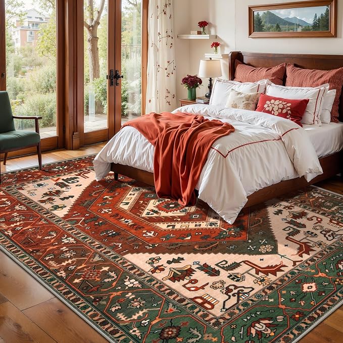 SERISSA 6x9 Washable Non Slip Boho Area Rug - Image 3