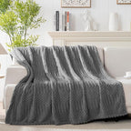 Grey Throw Blanket - Image 3