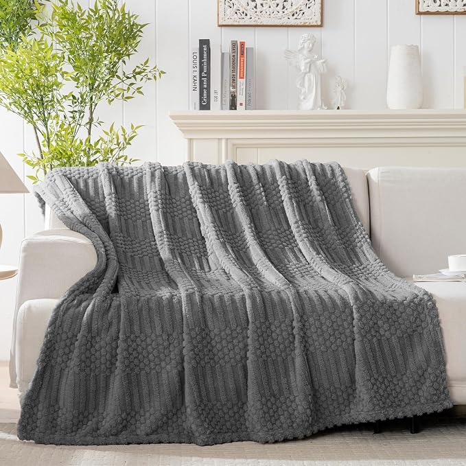 Grey Throw Blanket - Image 3