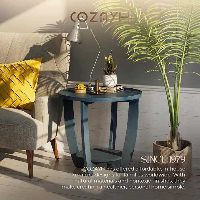 COZAYH Rustic Farmhouse End Table - Image 6
