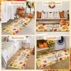 HEBE Fall Kitchen Rugs Set of 3, Washable Maple Leaf Kitchen Mats - Image 6