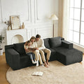 ANONER 103" Modern L Shaped Modular Sectional, L-Shape Cloud Sectional Sofa by ANONER