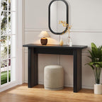 AVZEAR Mid Century Narrow Entryway Console Table, 43.3" Fluted Wood Couch Table by AVZEAR