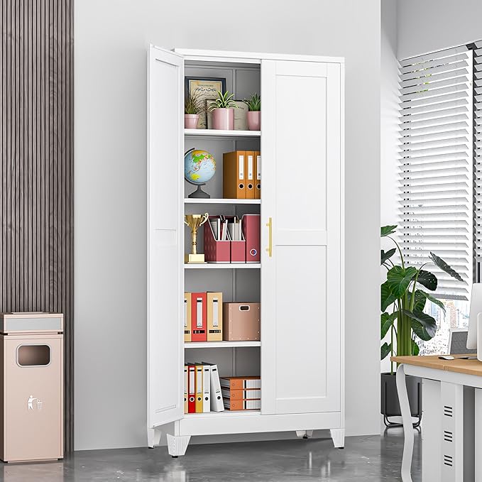 GAIOUS 71" Tall Metal Storage Cabinet - Image 3