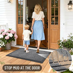 OLANLY Front Door Mat Outside Entrance 47x32, Waterproof Heavy-Duty Doormat | - Image 7