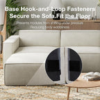Novilla 109" Modular Sectional Sofa, No Assembly Cloud Sectional Couch - Image 4