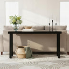 Plank+Beam Solid Wood Console Table, 66 Inch, Sofa Table, Narrow Entryway Table - Image 4