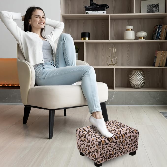 CAROLMADE Small Foot Stool Ottoman Footstool - Image 4