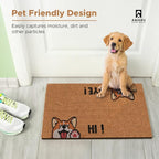 Coir Welcome Mat, Hi-Bye Dog, 17 x 29 in | 100% Natural Coir, Anti-Shedding - Image 7