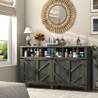 knoworld Buffet Sideboard with Storage Farmhouse with 4 Doors, Dining Room - Image 9