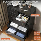 4 Pcs Bedroom Set, Dresser and Nightstand Sets, Including Modern Wooden Tall 6 - Image 7