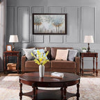 PADMA HOUSE Solid Wood Rectangle Side Table - Image 9