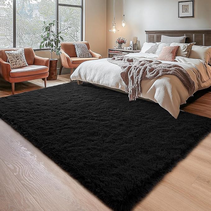 Chicrug Soft Area Rugs for Bedroom Living Room Plush Fluffy Rug 9x12 | Shag - Image 3