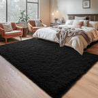 Chicrug Soft Runner Rug for Bedroom Living Room Plush Fluffy Rugs 5x7 | Shag - Image 3