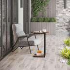 Hosfais Side Table Small End Table, C-Shaped Wood Sofa Table - Image 9