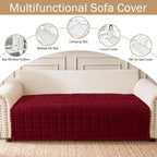 Couch Cover for Dogs, Washable Non Slip Plush Flannel Sofa Protector | Thick - Image 3