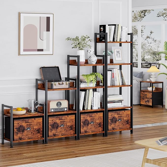 Furologee 5 Tier Bookshelf - Image 6