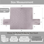 Quilted Grand Sofa Covers Washable, Couch Cover - Image 7