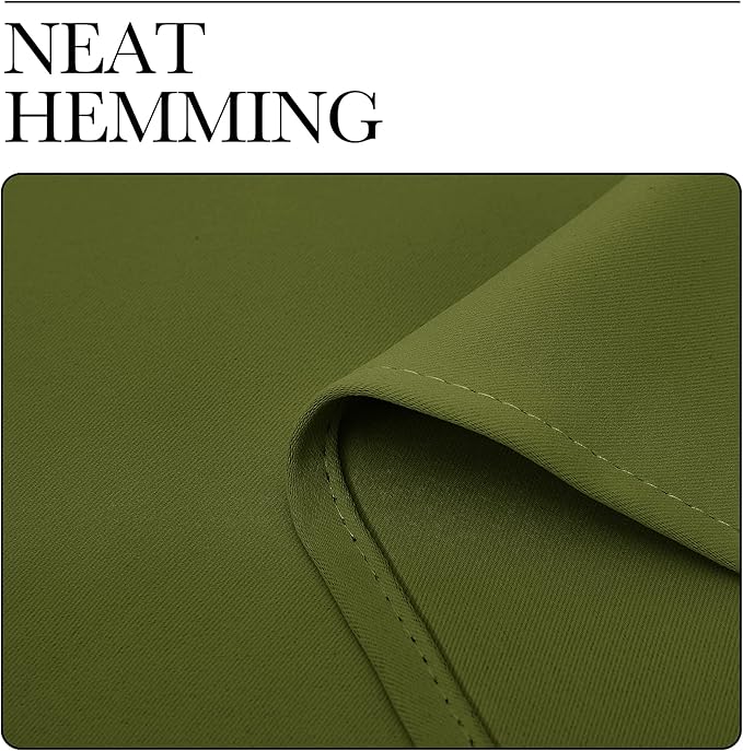 NICETOWN Olive Green Blackout Curtains 48 inches Length - Image 6
