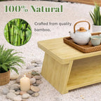 Floor Table, Altar Table Paulownia Folding Design, Low Meditation Table - Image 5