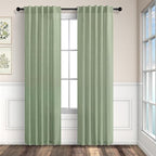 Sage Green Curtains 38 Inch Wide by Pitalk