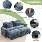 Oprisen 86" Modular Sectional Sofa, Comfy Cloud Couch Sectional Sofa - Image 6