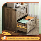 DEVAISE 2 Drawer File Cabinet, Lateral Wood Filing Storage Cabinet - Image 5