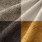 MIULEE Decorative Chenille Fall Pillow Covers Gold Brown 18x18 Pack of 4 | - Image 2