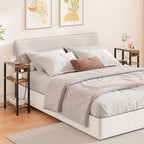 TUTOTAK Narrow Side Table with Charging Station, Small End Table with USB Ports - Image 5