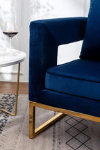 Roundhill Furniture Lenola Upholstered Accent Arm Chair - Image 14