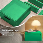 Nightstand Bedside with Storage Space, Dorm and Small Spaces, Easy Assembly - Image 7