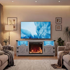 YESHOMY LED Fireplace TV Stand - Image 4