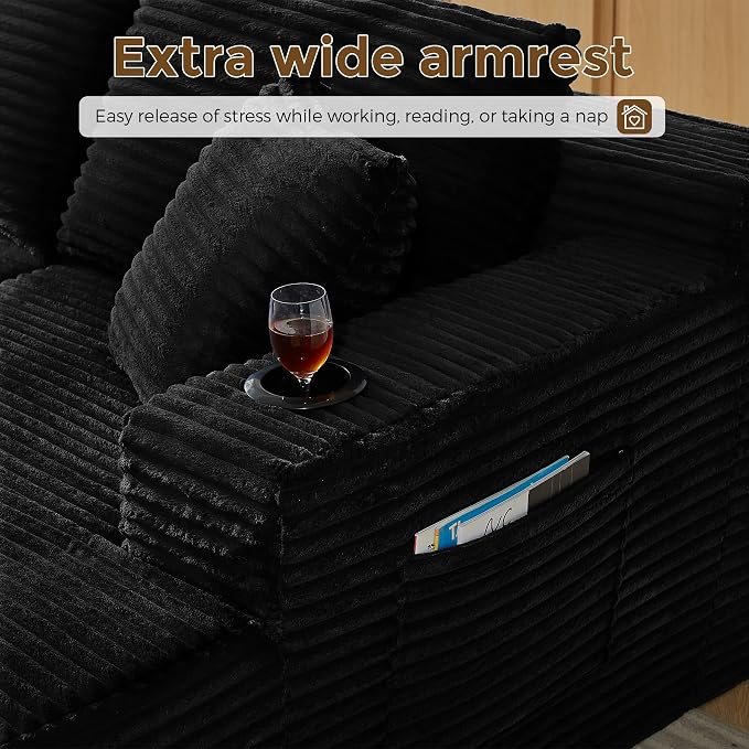 133" Oversized Cloud Boneless Sofa Couch - Image 4