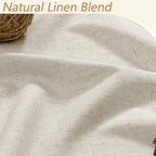 100% Blackout Linen Curtains for Bedroom 96 inches Long, Thermal Insulated Room - Image 3
