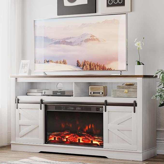 JUMMICO Fireplace TV Stand for 65+ Inch TV - Image 6