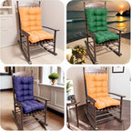 Chair Cushion Set for Rocking Chair, Rocking Chair Cushion, Overstuffed Seat - Image 4