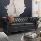 QHITTY 2 Piece Living Room Set, Sectional Chesterfield Sofa Chair Contemporary - Image 8