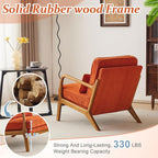 VINGLI Upgraded Premium Corduroy Accent Chair, Upholstered Arm Chair, Solid - Image 4