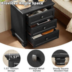 SAVOR LIFE Farmhouse Nightstand Set of 2, Rustic Couch End Table - Image 5