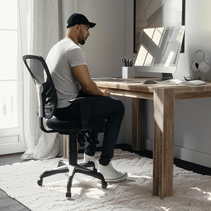 Flash Furniture Nicholas Mid-Back Swivel Desk Chair - Image 8