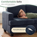 YOUDENOVA Sofa, 3 Piece Set Comfy Sofa, Loveseat & 2 3-Seater Couch - Image 5