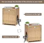 Cat Litter Box Enclosure with Soft Litter Mat; Hidden Cat Washroom Furniture - Image 6