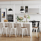 Andeworld Metal Bar Stools Set of 4, 26 inch Counter Height Barstools - Image 8