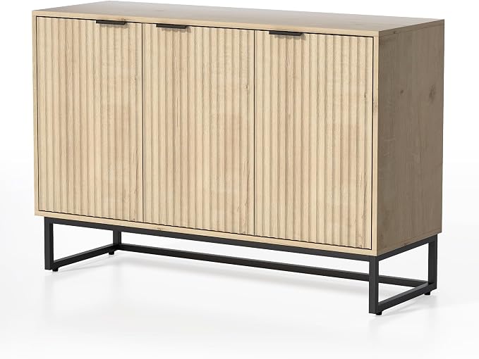 EYYTHUNG Fluted Storage Cabinet - Image 9