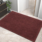 Sturdy Front Door Mat, Absorbent Muddy Dirt Resist Welcome Door Mats Outdoor by HIYARD