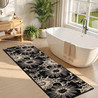 Findosom Hallway Runner Rug 2x7, Non Slip High-Low Textured Floral Washable - Image 9