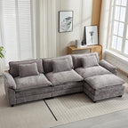 Oprisen 120" Modular Sectional Sofa, Comfy Cloud Couch Sectional Sofa by Oprisen